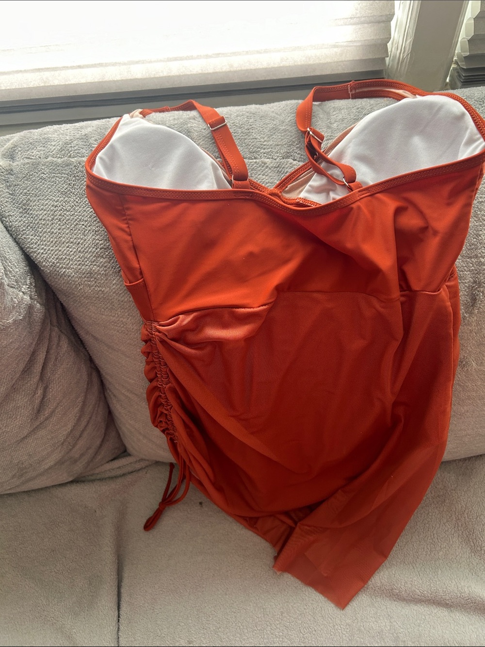 Rust Orange One-Piece Swimsuit - Picture 3 of 6